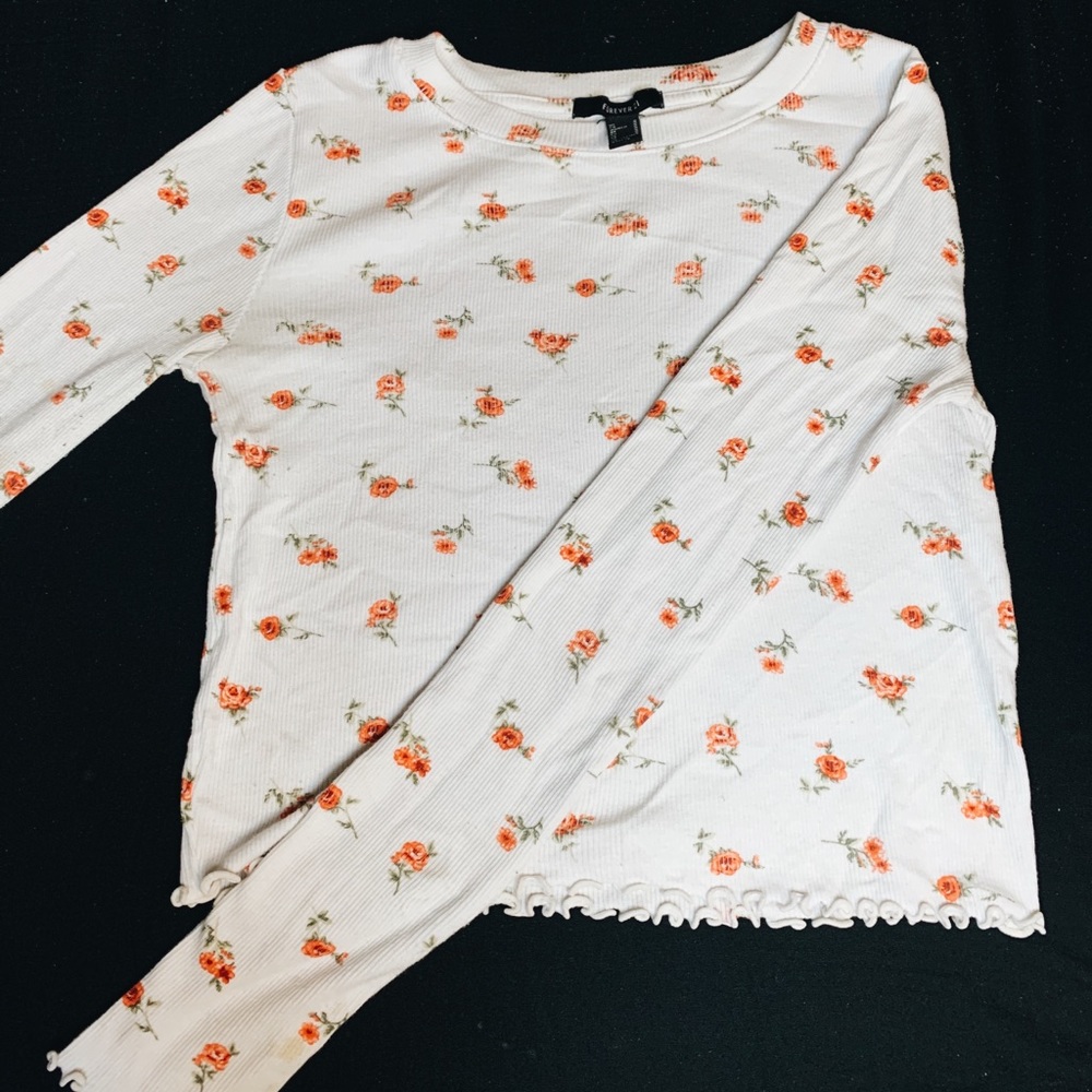 Rose Petal Cropped Long Sleeve
